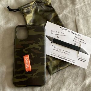 Army green loopy case iPhone 11